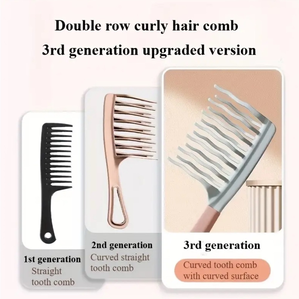 Olive Curls Double Wave Tooth Curl Comb - Picture 5 of 6